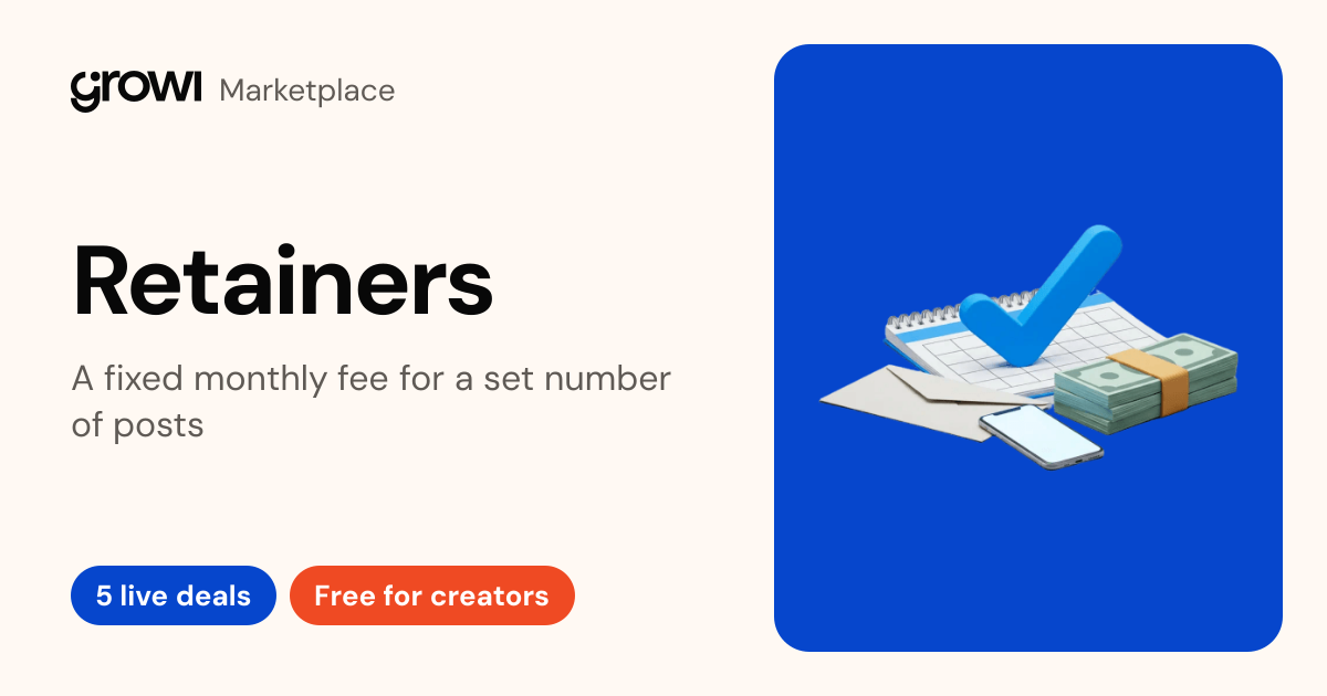 Retainers · Growi Marketplace
