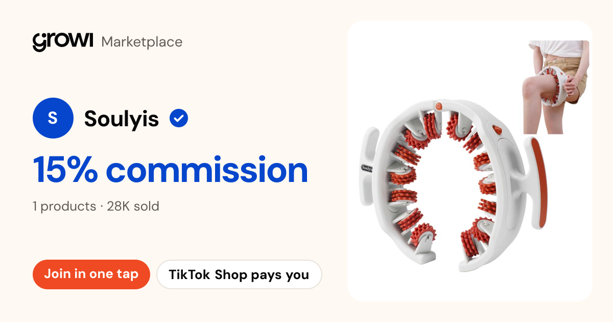 Soulyis · 15% commission · Growi Marketplace